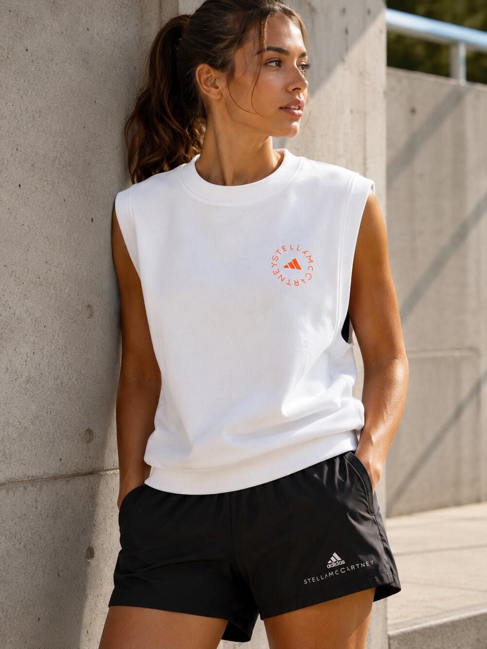 Adidas by Stella McCartney Soft Fleece MUSCLE SWEATSHIRT Size M